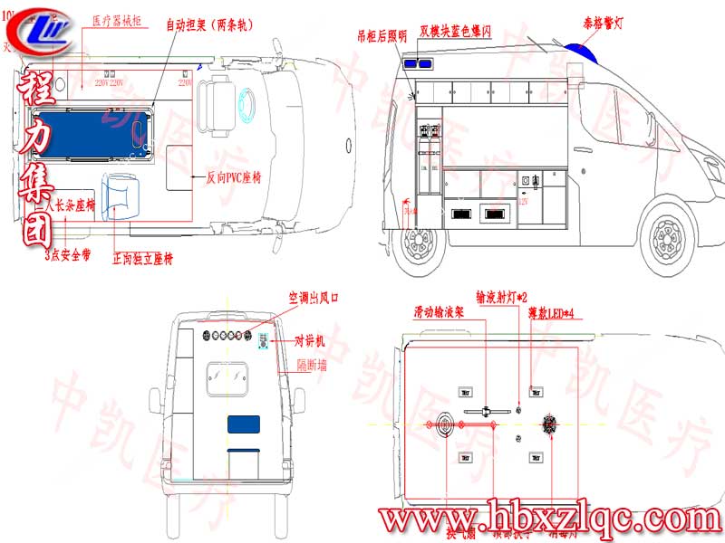 湖北程力福特V362監(jiān)護型救護車，助力貴州遵義白衣戰(zhàn)士一臂之力